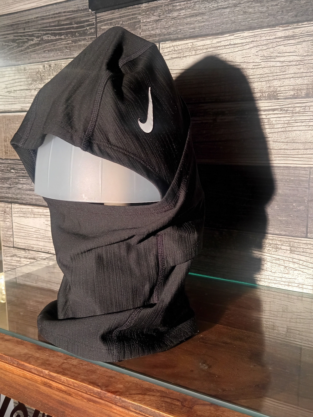 Nike Men's Black Hooded Balaclava Jacket Accessory